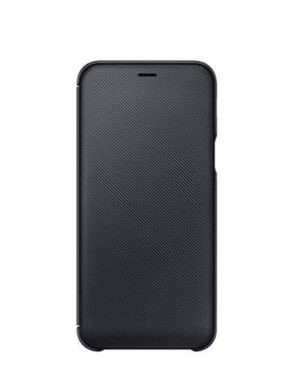 Samsung A6+ Brieftaschenhülle schwarz