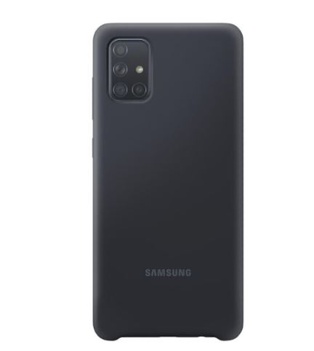 Samsung Galaxy A71 Silikonhülle EF-PA715TB schwarz