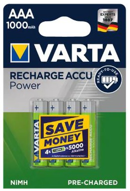 Varta Akku 4x AAA 1000 mAh 1000 mAh
