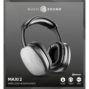 Music Sound Wireless Headphones Maxi 2 Black