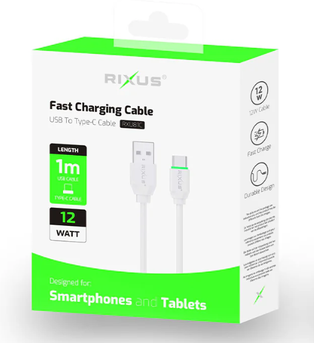 Rixus USB to Type C Kabel USB-A 1M
